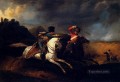 Zwei Soldaten zu Pferd Schlacht Horace Vernet